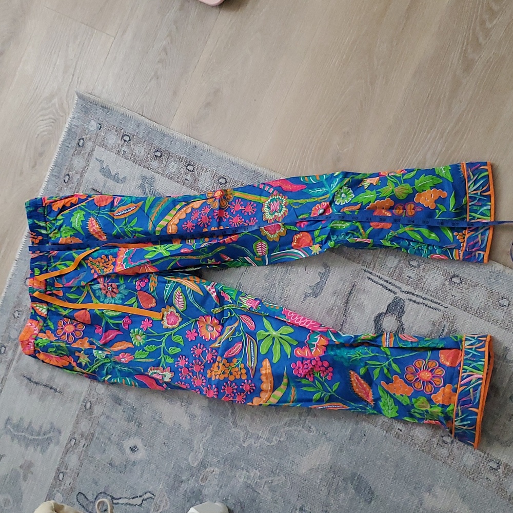 Gretchen Scott Designs Tropical Vibrant 2-piece Lounge Pajama Set SzM - Picture 10 of 12